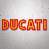 Aufkleber: Ducati gr&uuml;n und rot 3