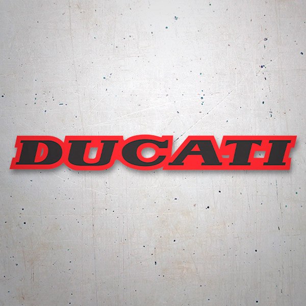 Aufkleber: Ducati schwarz und rot