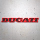 Aufkleber: Ducati schwarz und rot 3