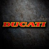 Aufkleber: Ducati rot und gelb 3