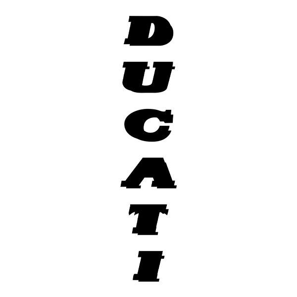 Aufkleber: Ducati vertikal
