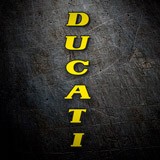 Aufkleber: Ducati vertikal 2