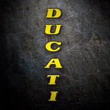 Aufkleber: Ducati vertikal 2