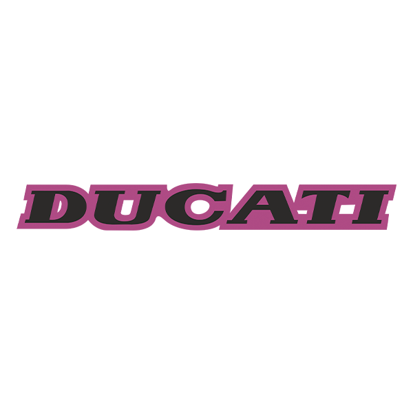 Aufkleber: Ducati schwarz und lila