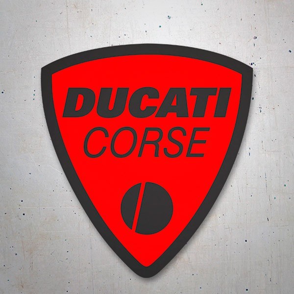 Aufkleber: Ducati corse rot