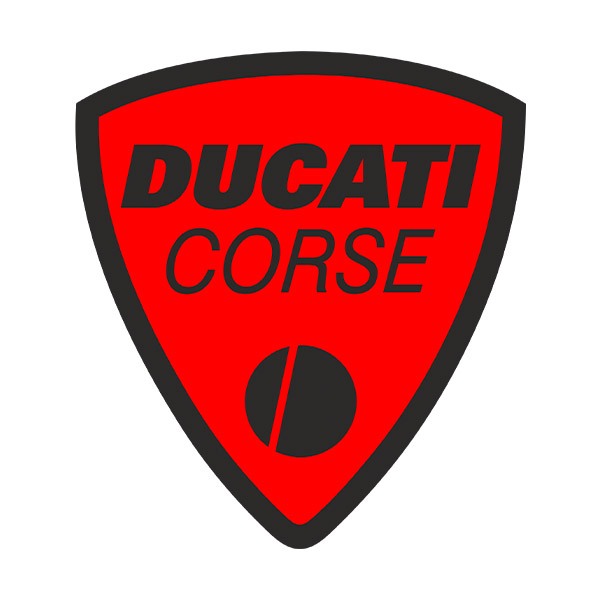 Aufkleber: Ducati corse rot