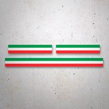 Aufkleber: Kit Ducati Italienische Flaggen 3
