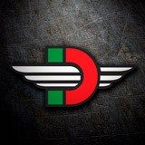 Aufkleber: Ducati-Schild 3