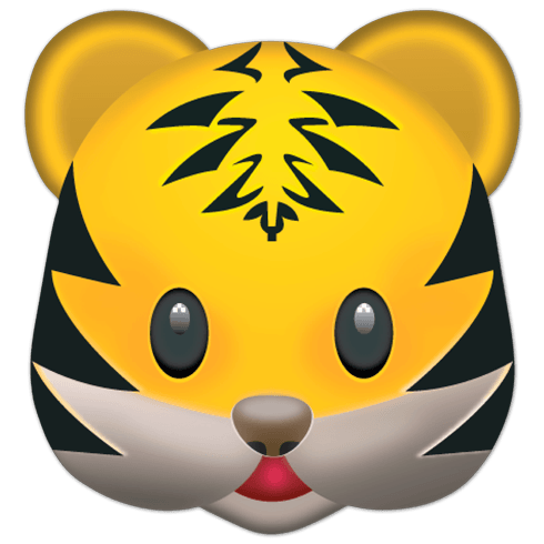 Wandtattoos: Tigergesicht 