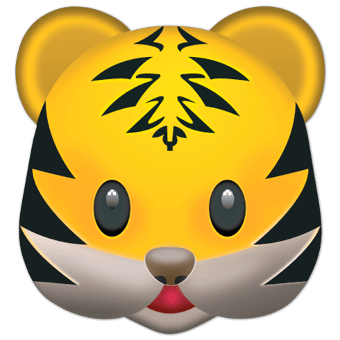 Wandtattoos: Tigergesicht