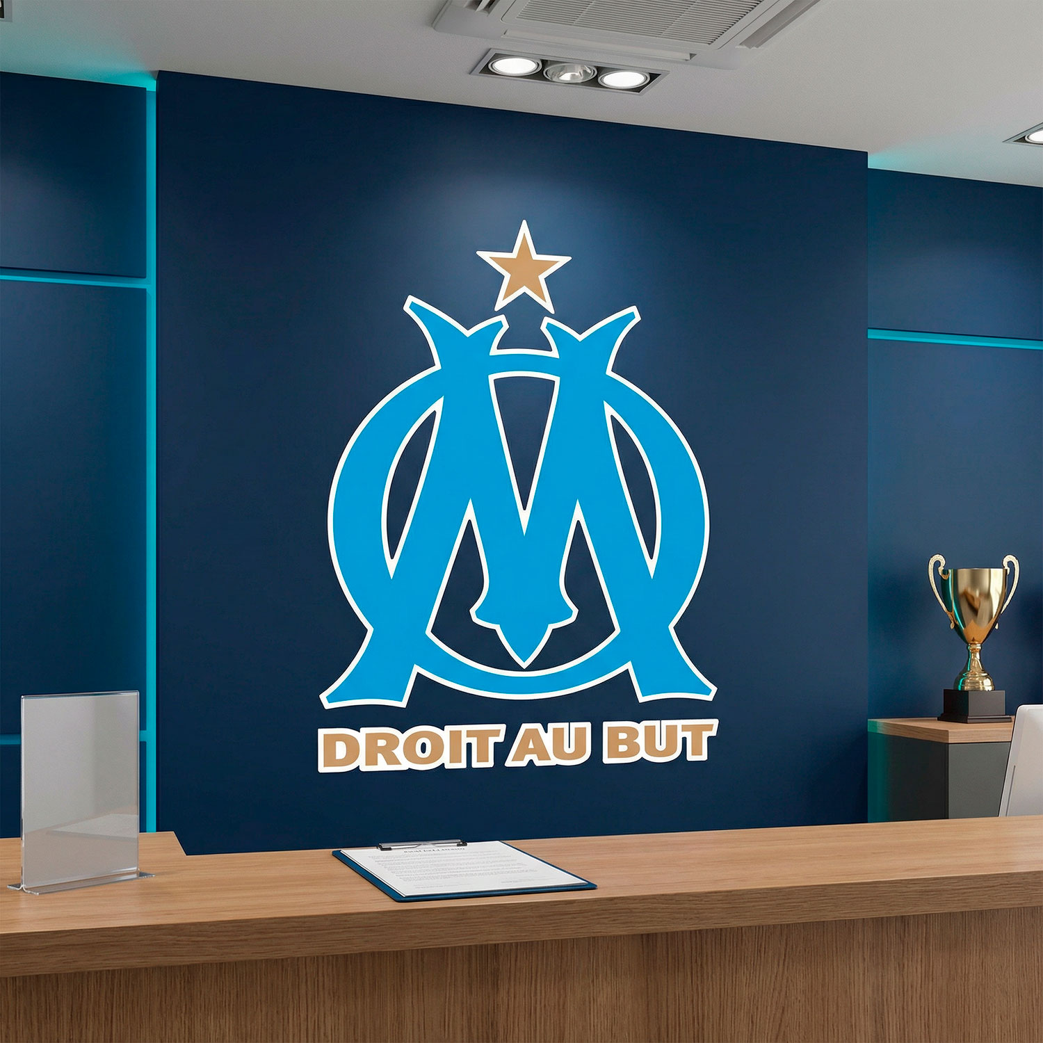Wandtattoos: Olympique de Marseille Wappen