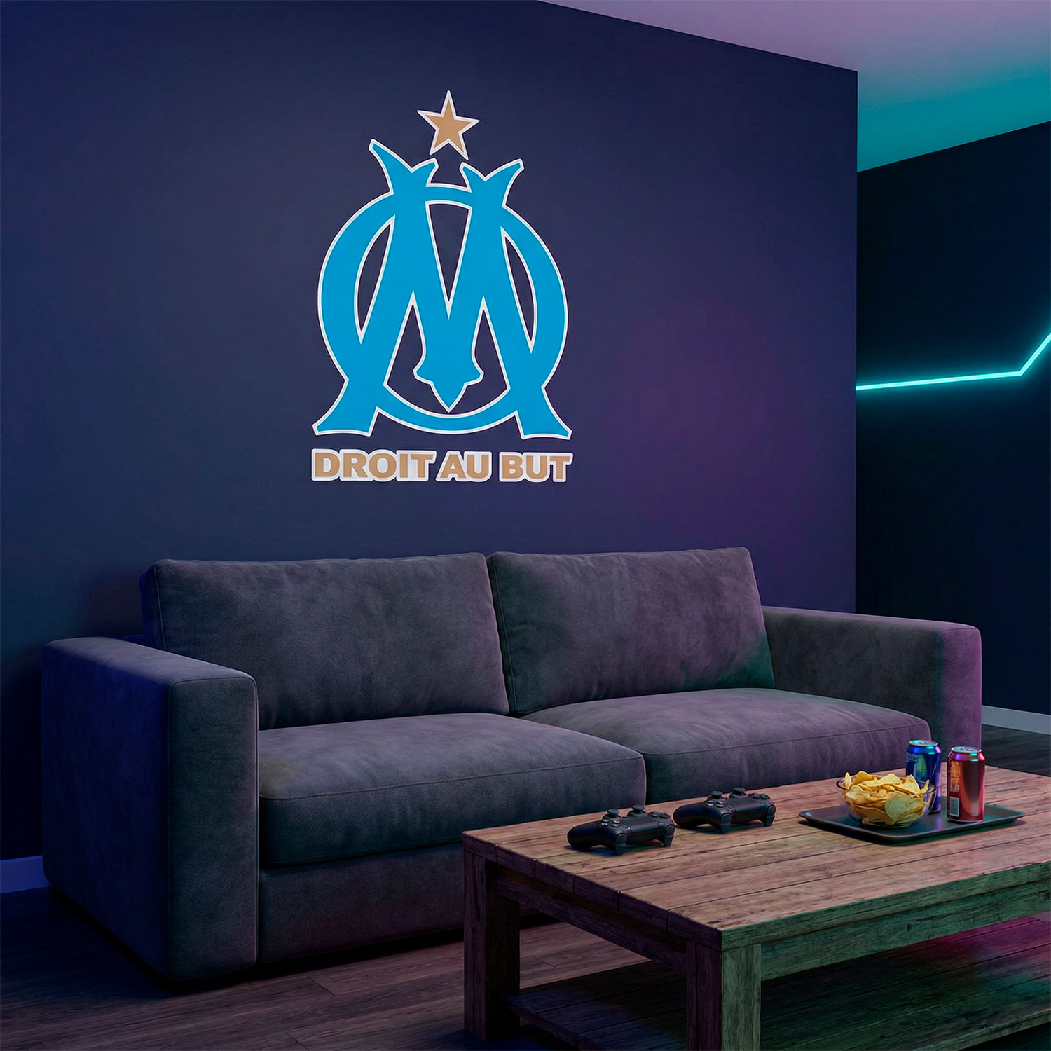 Wandtattoos: Olympique de Marseille Wappen
