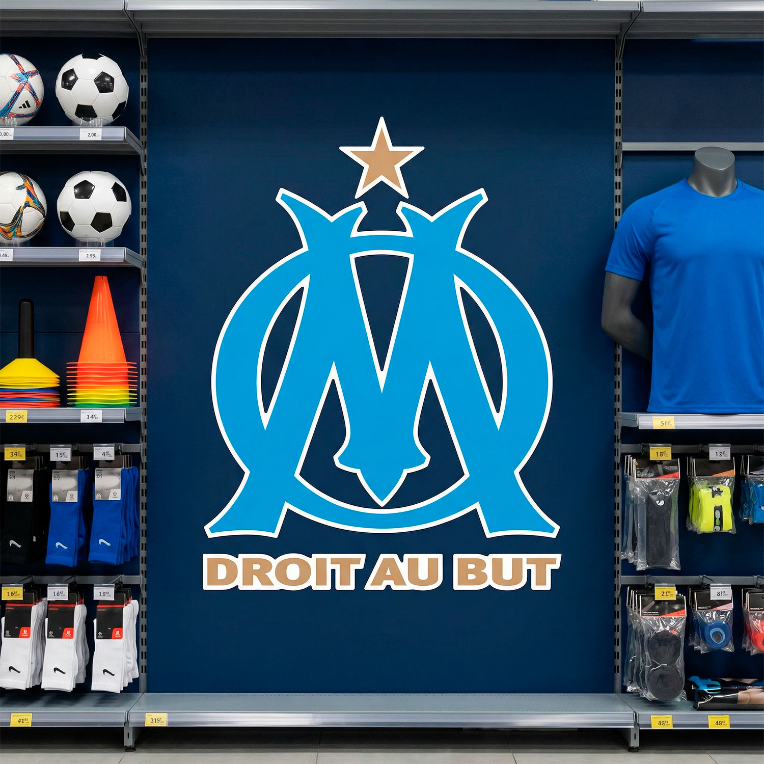 Wandtattoos: Olympique de Marseille Wappen
