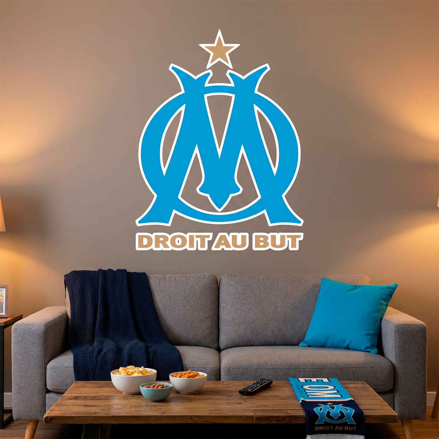 Wandtattoos: Olympique de Marseille Wappen