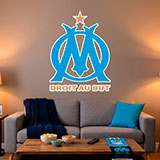 Wandtattoos: Olympique de Marseille Wappen 21