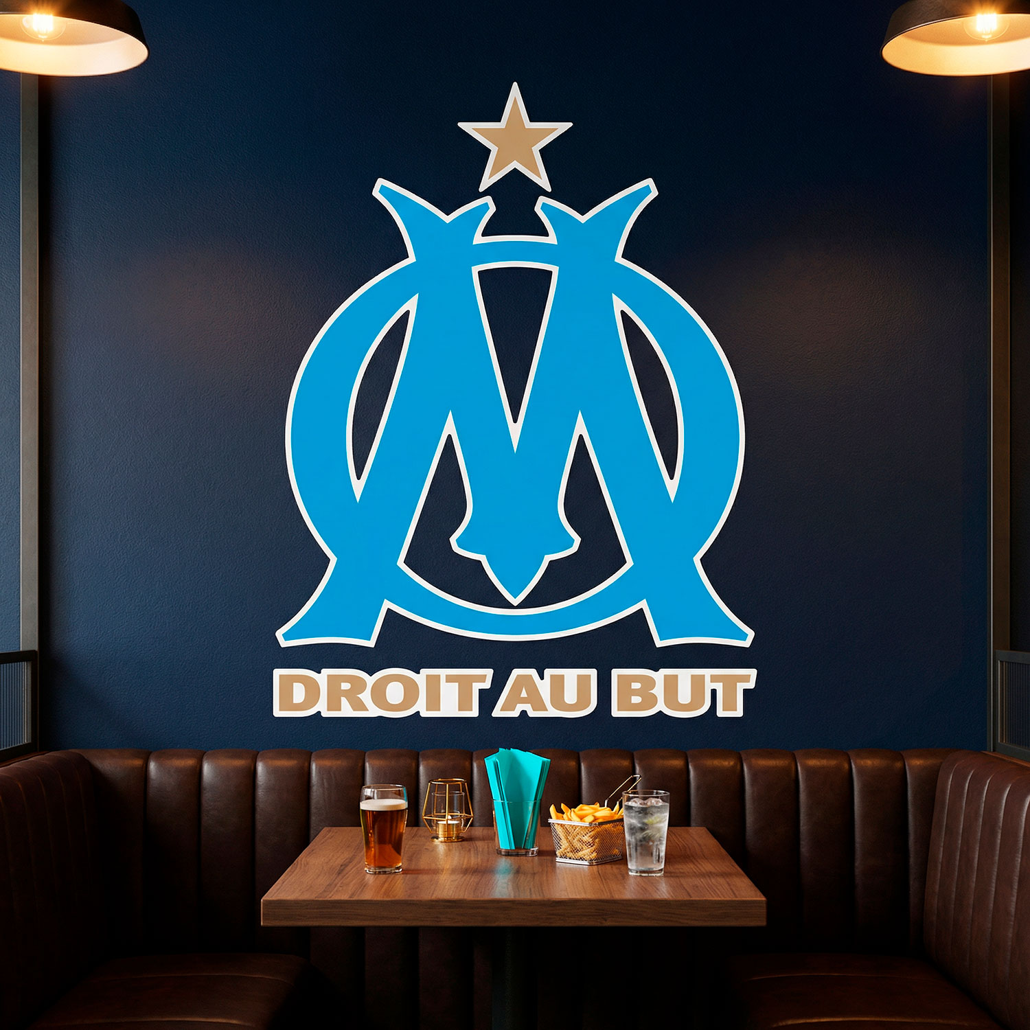 Wandtattoos: Olympique de Marseille Wappen