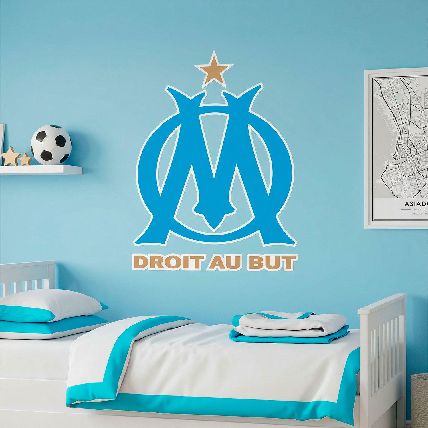 Wandtattoos: Olympique de Marseille Wappen