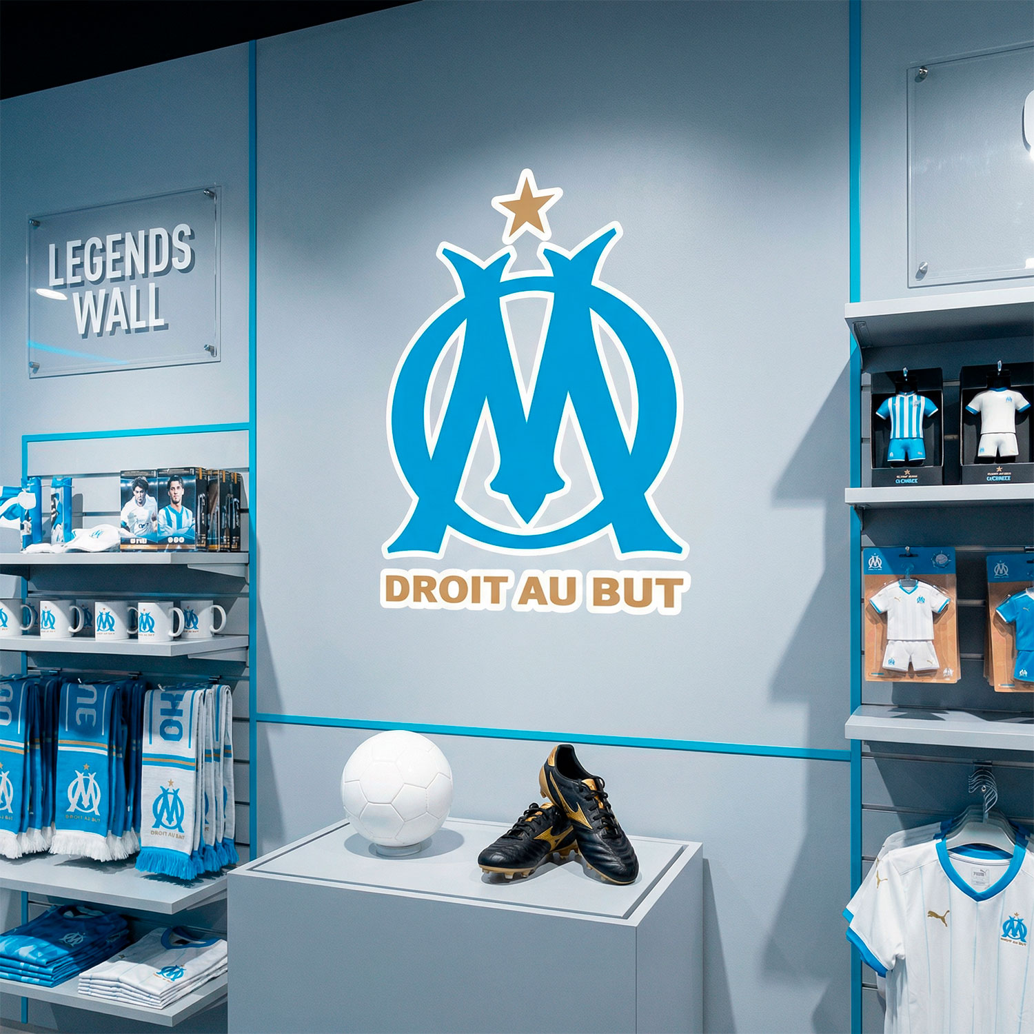 Wandtattoos: Olympique de Marseille Wappen