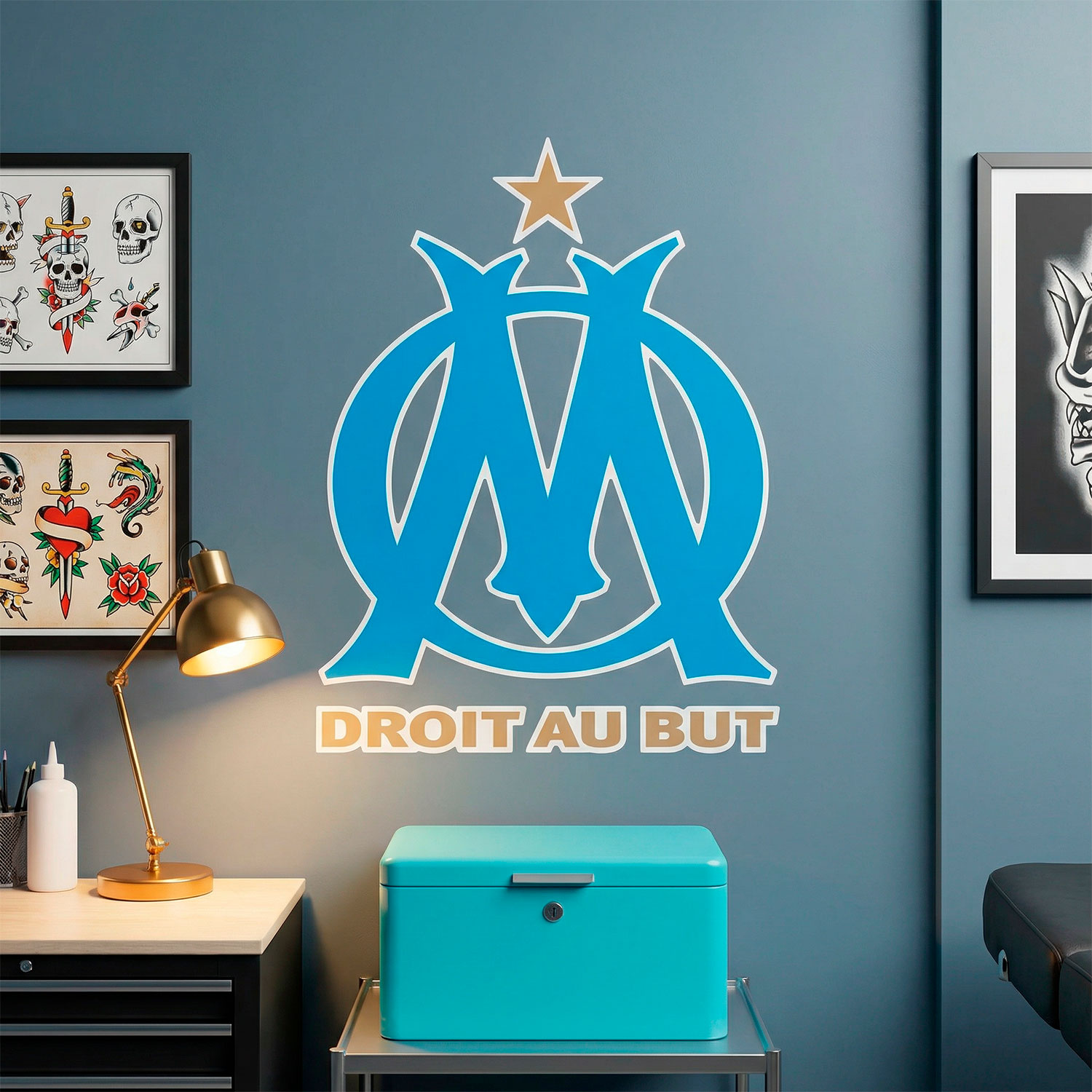 Wandtattoos: Olympique de Marseille Wappen