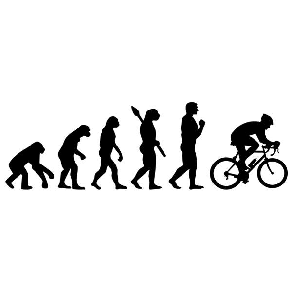 Wandtattoos: Radfahren evolution