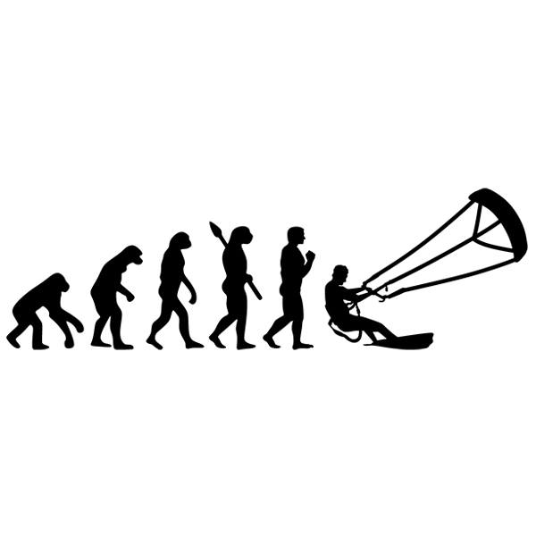 Wandtattoos: Kitesurf evolution