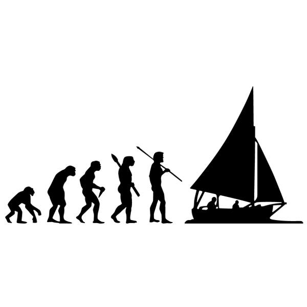 Wandtattoos: Segeln evolution