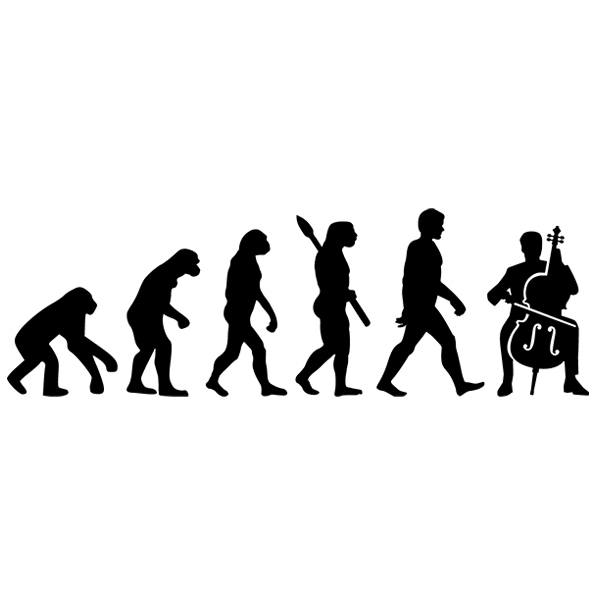 Wandtattoos: Violoncello evolution