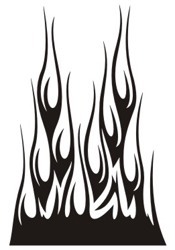 Aufkleber: Flames