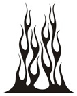 Aufkleber: Flames