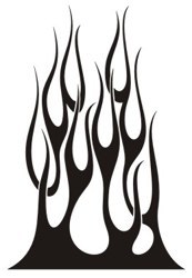 Aufkleber: Flames
