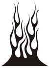 Aufkleber: Flames