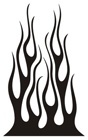 Aufkleber: Flames