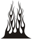 Aufkleber: Flames