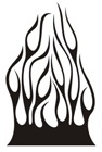 Aufkleber: Flames