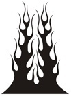 Aufkleber: Flames