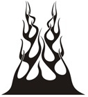 Aufkleber: Flames