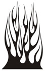 Aufkleber: Flames