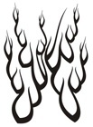 Aufkleber: Flames