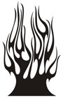 Aufkleber: Flames