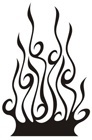 Aufkleber: Flames