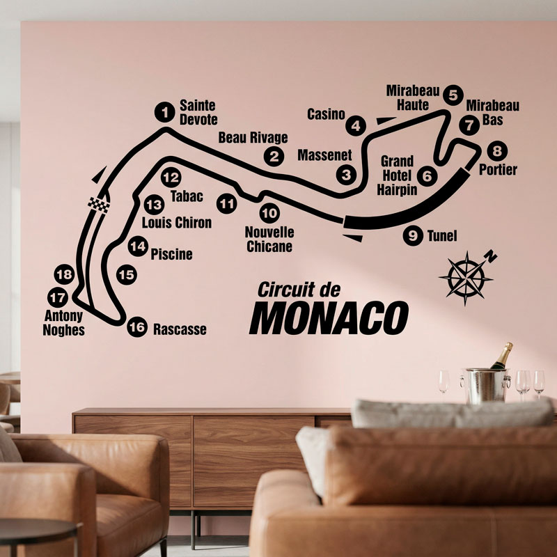 Rennstrecke durch Monaco 6/11