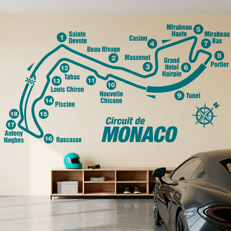 Rennstrecke durch Monaco 10/11