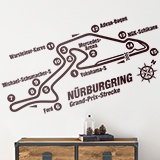 Wandtattoos: Nürburgring Rennstrecke 2