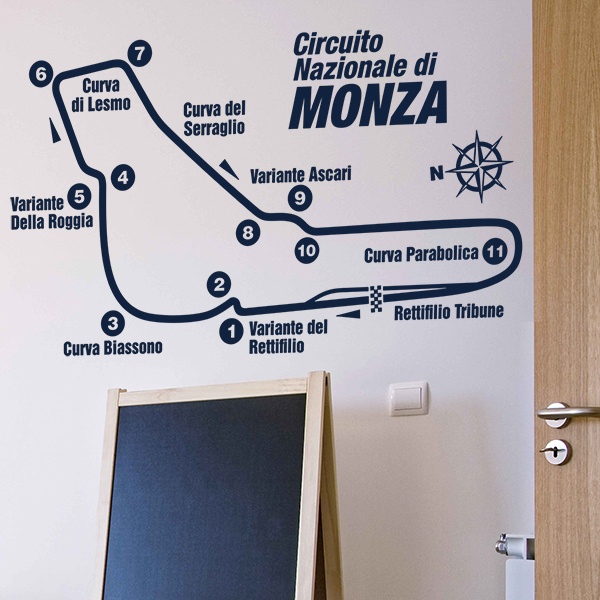 Wandtattoos: Monza Rennstrecke