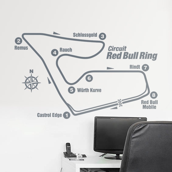 Wandtattoos: Red Bull Ring Rennstrecke
