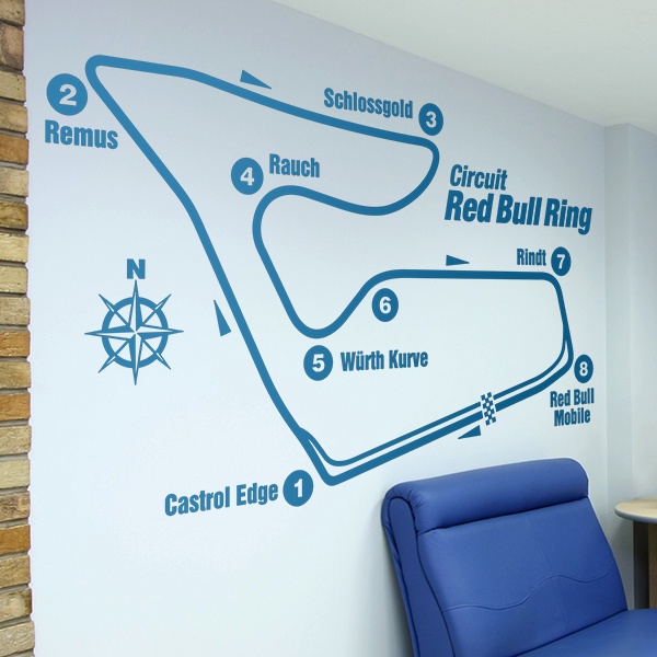 Wandtattoos: Red Bull Ring Rennstrecke