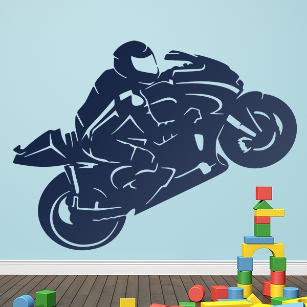 Wandtattoos: MotoGP-Silhouette