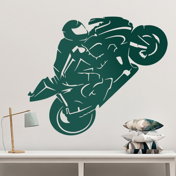 Wandtattoos: MotoGP-Silhouette