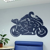 Wandtattoos: MotoGP-Silhouette 3