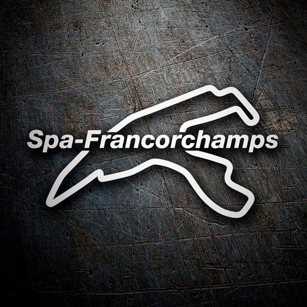 Aufkleber: Schaltkreis von Spa-Francorchamps